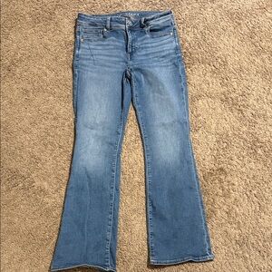 American Eagle Outfitters Light Blue Wide Leg Jeans